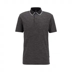 雨果博斯/Hugo Boss 花灰条纹棉质修身 Polo 衫 hbas50430002001