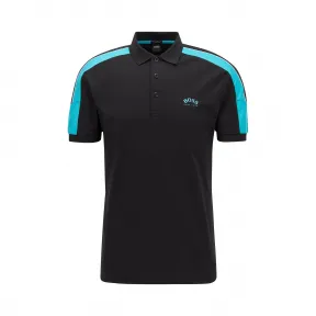 雨果博斯/Hugo Boss 条纹衣袖棉质修身 Polo 衫 50430628001