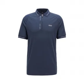 雨果博斯/Hugo Boss S.Café® 面料细条纹镶片修身 Polo 衫 hbas50430819410