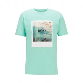 雨果博斯/Hugo Boss 夏日主题印花可回收棉质 T 恤 hbas50432988352