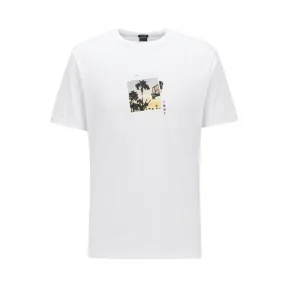 雨果博斯/Hugo Boss 印花棉质圆领T恤 hbas50433019103