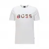 雨果博斯/Hugo Boss 男士迷彩印花徽标丝光棉 T 恤 hbas50434748100