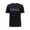 雨果博斯/Hugo Boss 男士迷彩印花徽标丝光棉 T 恤 hbas50434748402