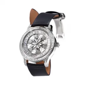 积家/Jaeger LeCoultre Master 大师系列 18k白金镶钻 自动机械机芯 女表 Q1203403