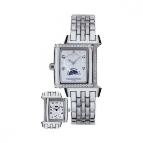 积家/Jaeger LeCoultre Reverso 翻转腕表系列  精钢镶钻 手动机械机芯 女表 Q2968120