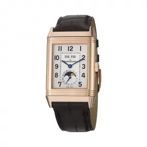 积家/Jaeger LeCoultre Reverso 翻转腕表系列  18k玫瑰金 手动机械机芯 男表 Q3752520