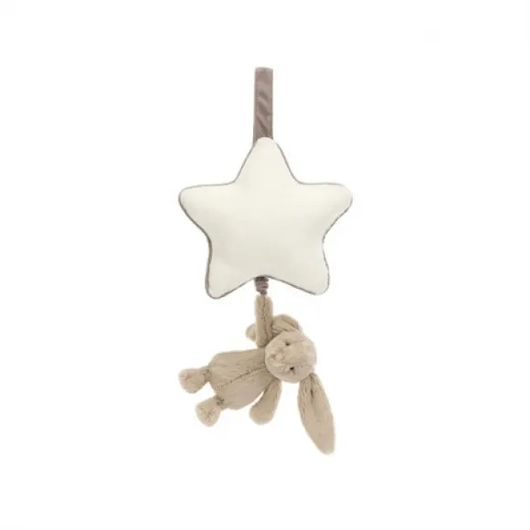 邦尼兔/JellyCat Bashful Bunny Musical Pull 音乐拉铃-兔子 Beige MP4B