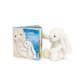 邦尼兔/Jellycat Lapin Timide Veut Grandir Livre and Bashful Cream Bunny Medium SETBK4WIBF