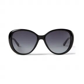 Jimmychoo/吉米周 Choo logo 饰黑色镜框棕色渐变镜片太阳眼镜 AY6 AMIRAGS57E807101314