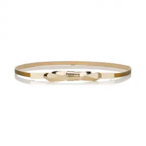 Jimmychoo/吉米周 金属蝴蝶结金色金属皮带 BOWBELTMEAOO0022