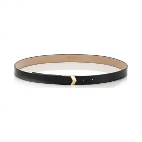 Jimmychoo/吉米周 黑色Spazzolato皮革臀部腰带 BRITTSSBK010003