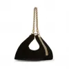 Jimmychoo/吉米周 黑色丝绒链条手拿包   CALLIEVEL010003