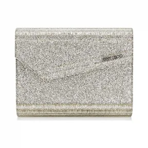 Jimmychoo/吉米周 香槟色闪粉亚克力手拿包  CANDYGAC120011