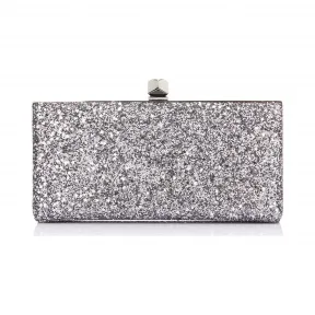Jimmychoo/吉米周 星光粗粒闪粉方形推扣手拿包  CELESTESTAGRR0046