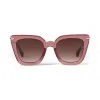 Jimmychoo/吉米周 酒红色镜框浅金色镜腿猫眼太阳眼镜  CIARAGS52ES5R025377