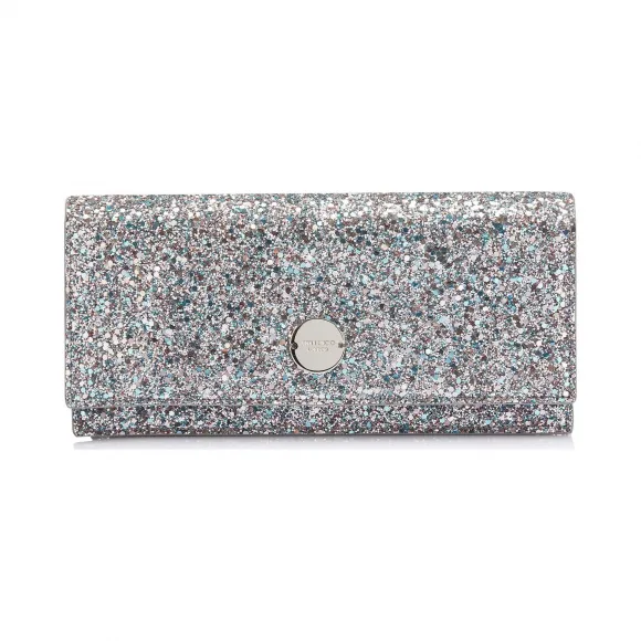 Jimmychoo/吉米周 泡泡糖混色闪粉面料手拿包   FIECGF0C6944