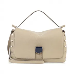 Jimmychoo/吉米周 大理石纹皮革和苔藓色纳帕皮革手提包 j000056614001