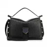 Jimmychoo/吉米周 黑色粒面皮革和纳帕皮手提包 j000060278001