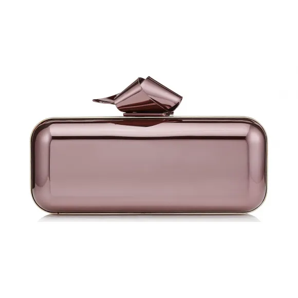 Jimmychoo/吉米周 茶花金属手拿包，配搭扣 j000064743001