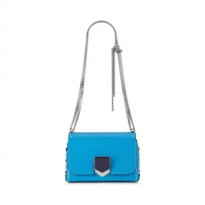 Jimmychoo/吉米周 机器人蓝色Spazzolato皮革单肩包 j000068393001