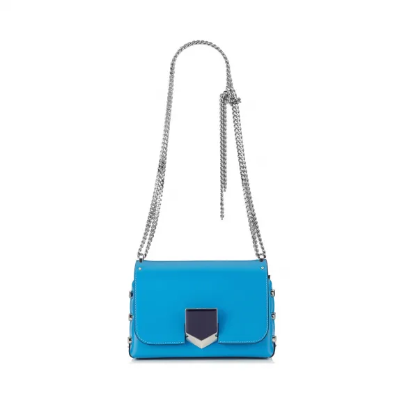 Jimmychoo/吉米周 机器人蓝色Spazzolato皮革单肩包 j000068393001