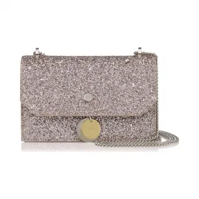 Jimmychoo/吉米周 茶玫瑰色金属亮片斜挎迷你包 j000078726001