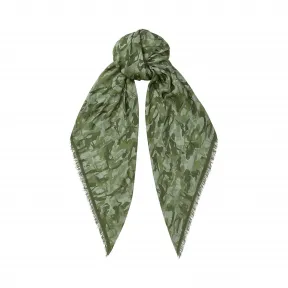 Jimmychoo/吉米周 风雨如磐的蓝色印花围巾 J000085013001