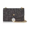 Jimmychoo/吉米周 彩虹多色粗闪光面料斜挎迷你包 J000091689001