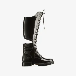 Jimmychoo/吉米周 X TIMBERLAND及膝靴-黑色漆皮及膝靴 JCXTIMBERLANDHRNSSTPAT010003