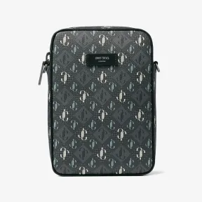 Jimmychoo/吉米周 KIMI CAMERA | JC 字母印花烟灰色皮革相机包 KIMICAMERAXPO0C9972