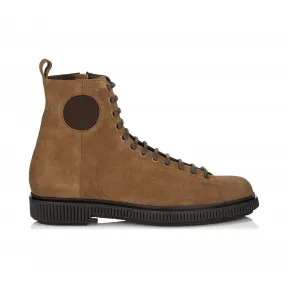 Jimmychoo/吉米周 秋季卡其色绒面革系带靴 KURTSUE033883