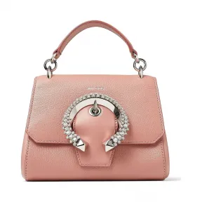 Jimmychoo/吉米周 水晶搭扣绯红色皮革手提包  MADELINETOPHANDLESGTG110003