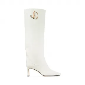 Jimmychoo/吉米周 拿铁色牛皮及膝靴  MAHESA65CLF080258