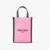 Jimmychoo/吉米周 MINI N/S TOTE | 糖粉色帆布迷你托特包 MININSTOTECZM112676