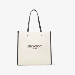 Jimmychoo/吉米周 N/S TOTE/M | 自然色帆布托特包 NSTOTEMCZM121750