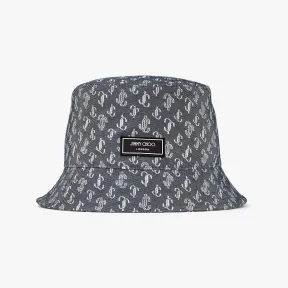 Jimmychoo/吉米周 RENATA渔夫帽-丹宁色 JC 字母提花渔夫帽 RENATAS788043507