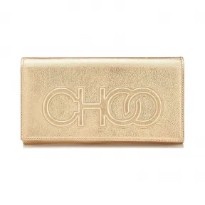 Jimmychoo/吉米周 金色金属感纳帕羊皮Santini迷你包  SANTINITJCOO0022