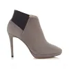 Jimmychoo/吉米周 灰褐色灰色绒面革短靴 TALULA100SUE100935