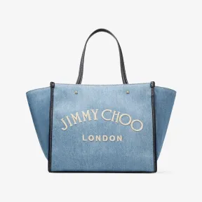 Jimmychoo/吉米周 AVENUE TOTE BAG托特包-刺绣 logo 饰水洗丹宁布托特包 VARENNETOTEBAGAKZ043455