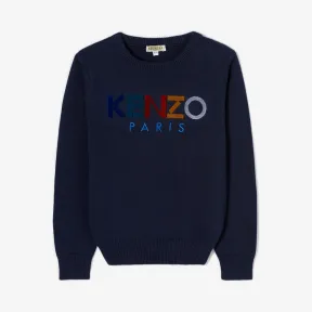 凯卓/Kenzo 男孩 海军蓝 套头衫 巴黎跳线 L96P18558G02.76.5A