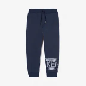 凯卓/Kenzo 男孩 海军蓝 慢跑裤 徽标慢跑裤 L96P23608G02.76.4A