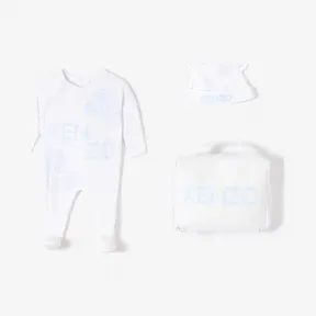 凯卓/Kenzo 浅蓝 睡衣 老虎朋友睡衣和帽子套装 L96Z99013F04.63.12M