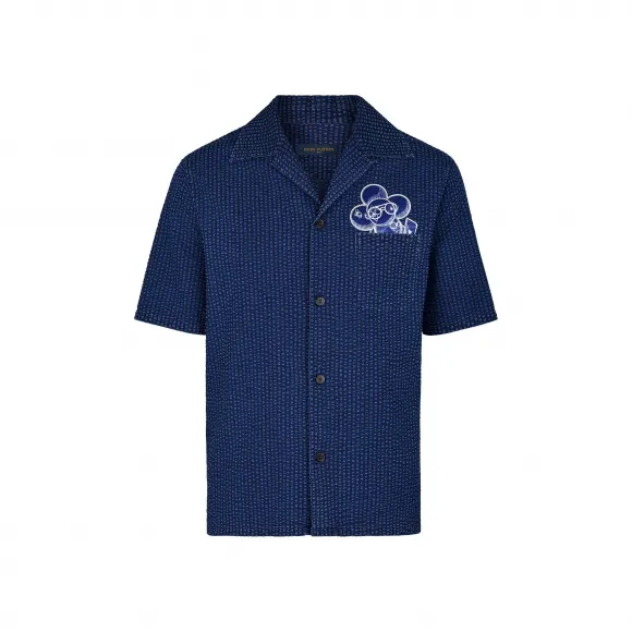 路易威登/Louis Vuitton VIVIENNE POPUP 泡泡纱夏威夷衬衫 1A47W3