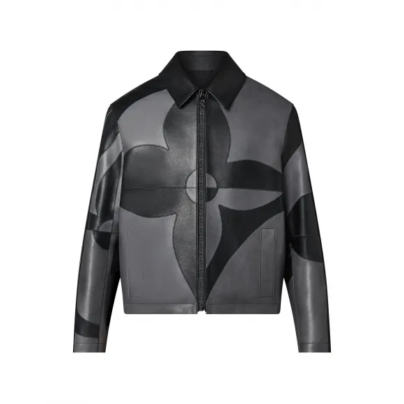 路易威登/Louis Vuitton(LV) MONOGRAM 花卉拼接皮革束腰夹克 1A9K44