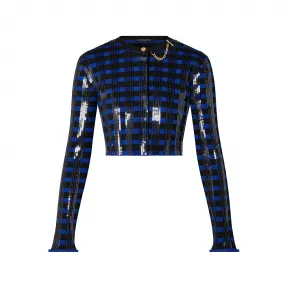 路易威登/Louis Vuitton(LV) 亮片条纹针织开胸衫 - 时装系列 1AAXCS