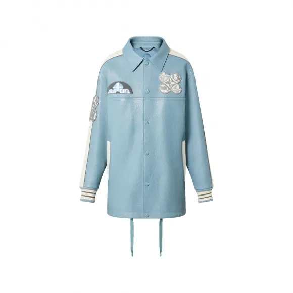 路易威登/Louis Vuitton(LV) 长款皮革教练夹克 - 奢华外套和外套 - 成衣 | 长款皮革教练夹克 男款1AB98I 1AB98I