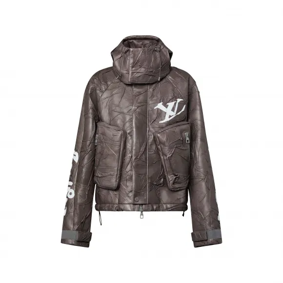 路易威登/Louis Vuitton(LV) 压缩皮革夹克衫- 服装| 服装 路易威登 1ABZJA