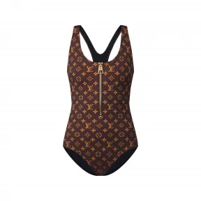 路易威登/Louis Vuitton(LV) MONOGRAM 镂花拉链连体泳衣 1AC6AN