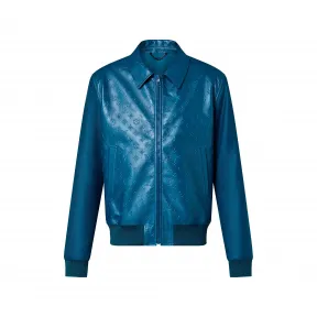 路易威登/Louis Vuitton(LV)  Monogram 压花皮革和羊毛夹克衫 1AF624