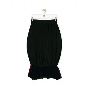 罗意威/Loewe Balloon Ruffle Skirt黑色 S2105150RM